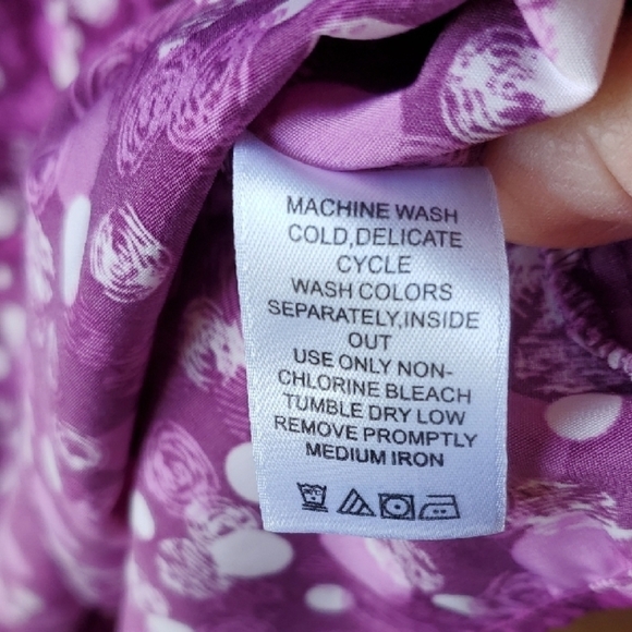 Only Necessities Purple Oversized Button Down Shirt - Picture 5 of 10